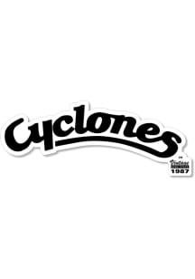 Iowa State Cyclones 3.5" Vault Cyclones Stickers - Black