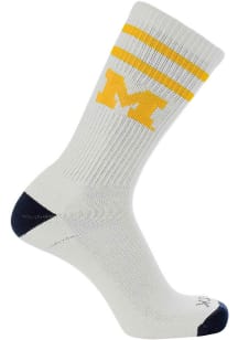 Michigan Wolverines Vintage Mens Crew Socks