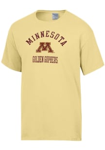 ComfortWash Minnesota Golden Gophers Womens Gold Arch Garment Dyed Short Sleeve T-Shirt