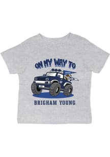 Vive La Fete BYU Cougars Infant On My Way Short Sleeve T-Shirt Grey