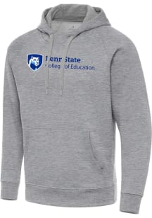 Antigua Penn State Nittany Lions Mens Grey Heather Penn State Education  Victory Long Sleeve Hoodi..