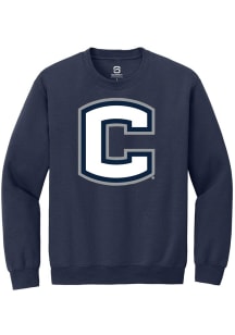 Summit Sportswear UConn Huskies Mens Navy Blue Alt Logo Secondary Long Sleeve Crew Sweatshirt