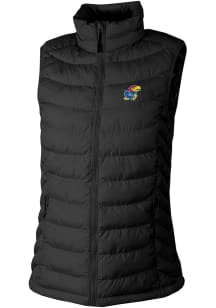 Columbia Kansas Jayhawks Womens Black Powder Lite Vest