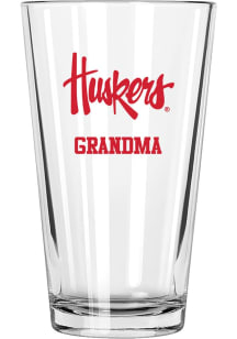 Nebraska Cornhuskers Grandma 16 oz Pint Glass - White