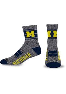 Michigan Wolverines Overtime Mens Quarter Socks