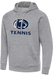 Antigua Penn State Nittany Lions Mens Grey Heather Tennis  Victory Long Sleeve Hoodie