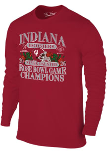 Original Retro Brand Indiana Hoosiers Crimson 2026 Rose Bowl Champions Long Sleeve T Shirt