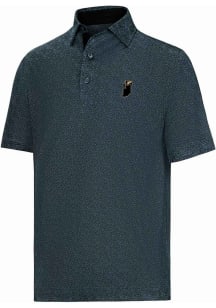 Footjoy Purdue Boilermakers Mens Black Speckle Print Short Sleeve Fashion Polo