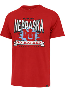 47 Nebraska Cornhuskers Red Twelve Six Franklin Short Sleeve Fashion T Shirt