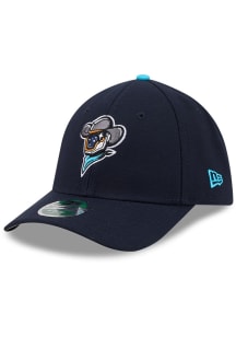 New Era Sugar Land Space Cowboys Mens Navy Blue 2026 MiLB Player Replica 39THIRTY M Crown Flex Hat