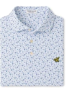 Peter Millar Iowa Hawkeyes Mens Light Blue Kick Off Short Sleeve Fashion Polo