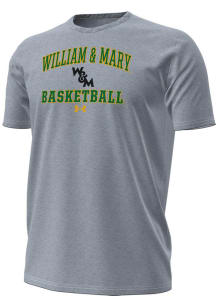 Under Armour William & Mary Tribe Grey Basketball Performance Short Sleeve T Shirt