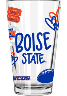 Boise State Broncos 16oz Pint Glass - Blue
