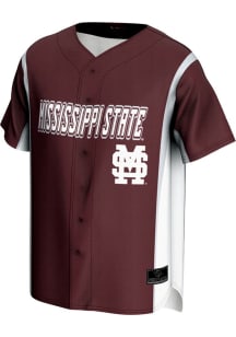 ProSphere Mississippi State Bulldogs Mens Maroon Rival Baseball Jersey