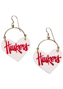 Nebraska Cornhuskers Lover Dangle Womens Earrings