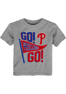 Philadelphia Phillies Infant Go Banner Short Sleeve T-Shirt Grey