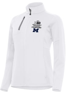 Antigua Michigan Wolverines Womens White 2026 Big 10 Men's Hockey Champs Generation Light Weight J..