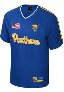 Colosseum Pitt Panthers Mens Blue Replica Soccer Jersey