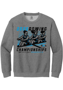 Summit Sportswear Big Ten Mens Graphite 2026 Rowing Championships Long Sleeve Crew Sweatshirt