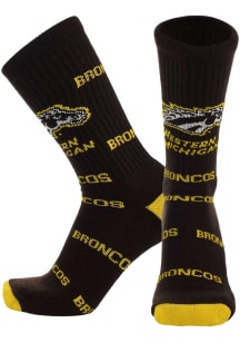 Western Michigan Broncos Mayhem Mens Dress Socks