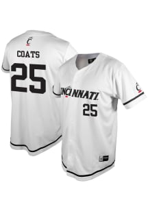 Quinton Coats  Cincinnati Bearcats Mens White NIL Baseball Jersey Baseball Jersey