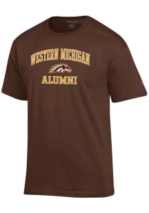 Champion Western Michigan Broncos Brown Logo Alumni Jersey Short Sleeve T Shirt
