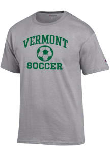 Champion Vermont Catamounts Grey Soccer Jersey Short Sleeve T Shirt