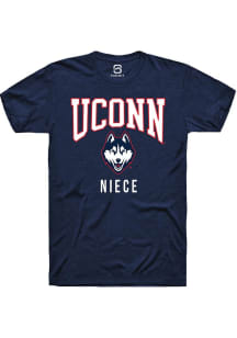 Summit Sportswear UConn Huskies Navy Blue Niece Short Sleeve T Shirt