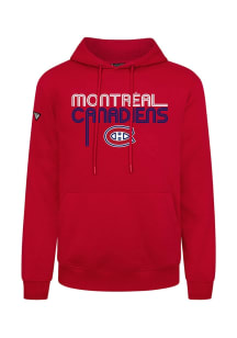 Levelwear Montreal Canadiens Mens Red Podium Lanes Long Sleeve Hoodie