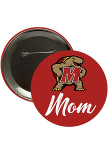Maryland Terrapins 3" Mom Button - Red