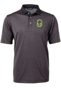 Cutter and Buck Nashville SC Black Virtue Eco Pique Micro Stripe Big and Tall Polo