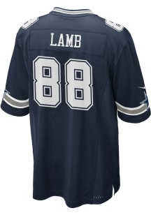 CeeDee Lamb   Dallas Cowboys Navy Blue Road Game Football Jersey