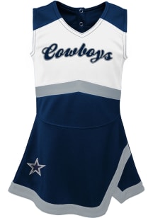 Dallas Cowboys Girls Navy Blue Cheer Captain Set Cheer Dress