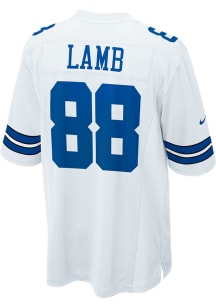 CeeDee Lamb   Dallas Cowboys White Home Game Football Jersey