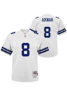 Troy Aikman Dallas Cowboys Youth White  NFL Legacy Retired Player Football Jersey