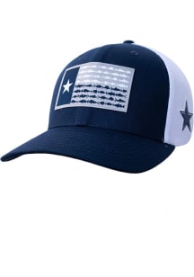Columbia Dallas Cowboys Mens Navy Blue PFG Texas Fish Flag Flex Hat