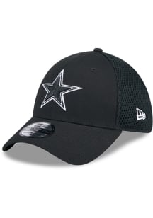 New Era Dallas Cowboys Mens Black Star Logo Evergreen Neo 39THIRTY Flex Hat