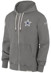 Nike Dallas Cowboys Mens Grey Sideline Player Long Sleeve Full Zip Jacket