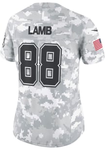 CeeDee Lamb  Nike Dallas Cowboys Womens White Salute to Service Football Jersey