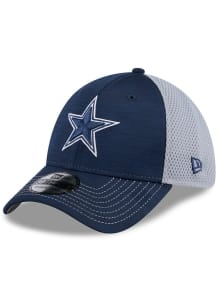 New Era Dallas Cowboys Mens Navy Blue 2T Tech Neo 39THIRTY Flex Hat