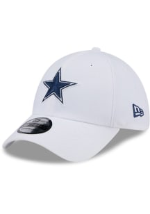 New Era Dallas Cowboys Mens White Evergreen Team Classic 39THIRTY Flex Hat