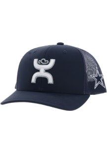Dallas Cowboys Hooey Man Star Patch Trucker Adjustable Hat - Navy Blue