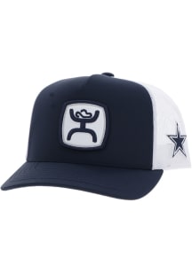 Dallas Cowboys Hooey Man Patch SP Trucker Adjustable Hat - Navy Blue