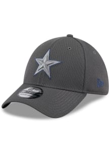 New Era Dallas Cowboys Mens Graphite Evergreen Dash Mark 39THIRTY Flex Hat