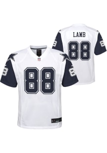 CeeDee Lamb Dallas Cowboys Youth White Nike Alt 1 Replica Football Jersey
