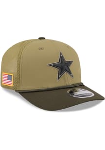 New Era Dallas Cowboys 2025 Salute To Service Stretch 9SEVENTY Trucker Adjustable Hat - Green