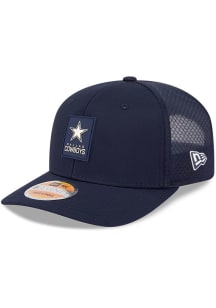 New Era Dallas Cowboys 2025 NFL Sideline 9SEVENTY Trucker Adjustable Hat - Navy Blue