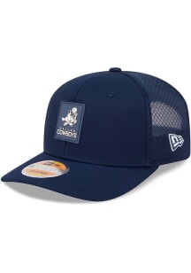 New Era Dallas Cowboys Retro Joe 2025 NFL Sideline 9SEVENTY Trucker Adjustable Hat - Navy Blue