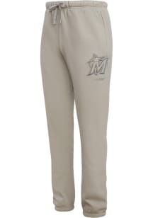 Pro Standard Miami Marlins Mens Tan Neutral Sweatpants