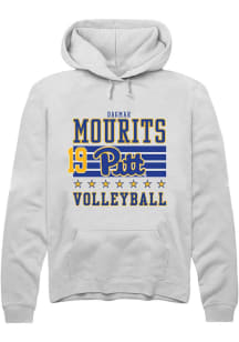Dagmar Mourits Pitt Panthers Mens White NIL Striped Player Hood